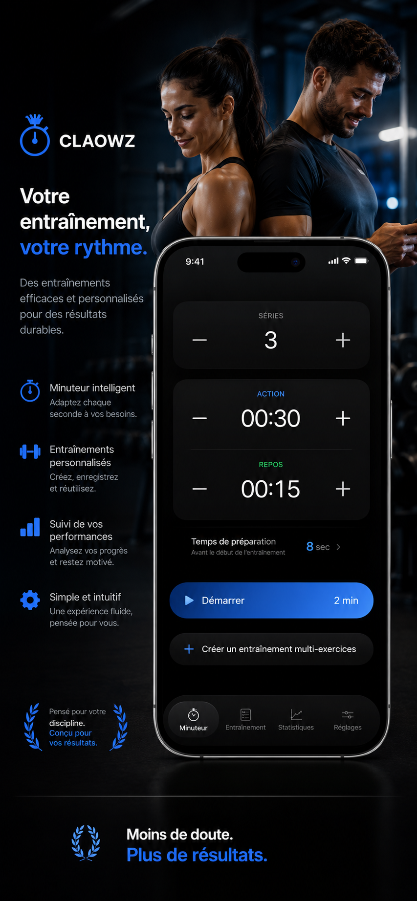 Écran minuteur CLAOWZ